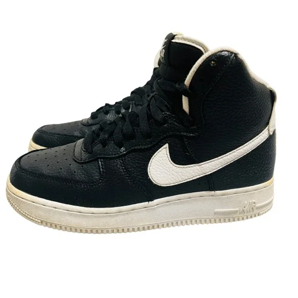 Nike Shoes Nike Air Force High Men Sz Black White Ct
